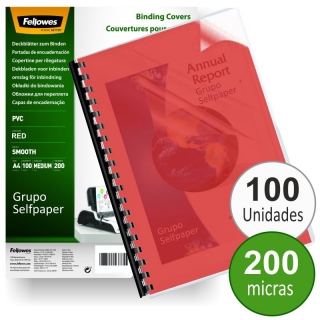 entrega rápida en todo el mundo pack de 100 formato A4 Apex 65011 Pack de  100 portadas cartulina imitación cuero A4 color azul Fellowes Portadas para  encuadernar de PVC transparente 150 micras