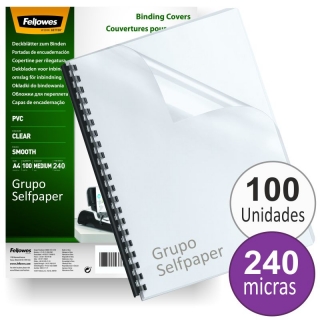 Portadas encuadernar PVC Transparente Fellowes