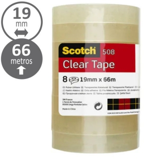 Scotch 508, Cinta adhesiva celo 66x19  508-1966-AE