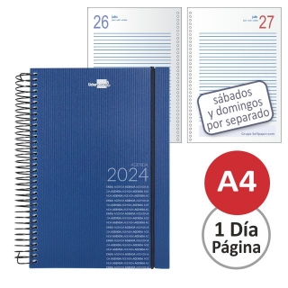 Agenda Din A4, folio Olbia,  Liderpapel 167025