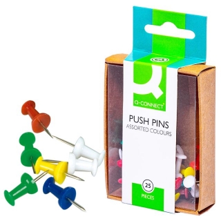 chinchetas sealizadoras, agujas Push Pins c/25  Q-connect KF02029
