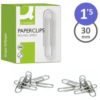 Clips sujetapapeles niquelados nmero 1