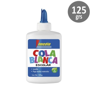 Cola blanca escolar lavable, Imedio botella  7001592