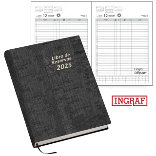 Libro de reservas 2025, 2 pginas  Ingraf 11032-2025