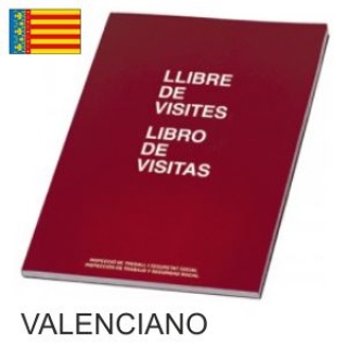 Libro Registro Visitas Valenciano castellano