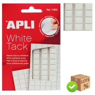 Masilla blanca adhesiva Apli 11803 tipo
