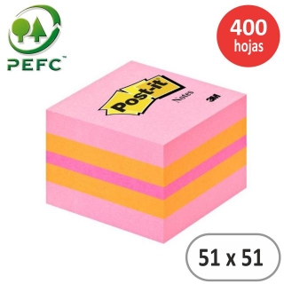 Taco notas adhesivas Post-it Mini 51x51  FT510091737