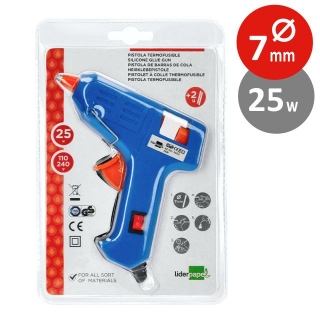 Pistola termofusible Mini cola pegamento silicona  Liderpapel PS01
