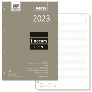 Recambio Agenda Finocam Open 4000,