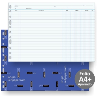 Recambio Multifin 3006 folio apaisado cuentas 