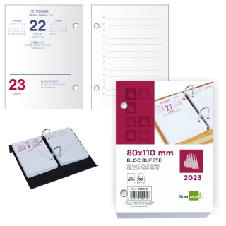 Recambio taco calendario bloque