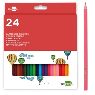 Lapices de colores madera Liderpapel Caja  LC04