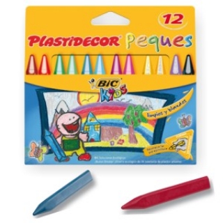 Ceras Plastidecor Peques Triangulares 12 colores  Bic 875774