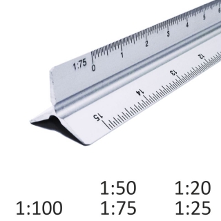 Escalimetro de Aluminio economico