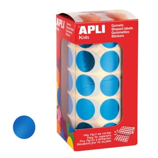 Gomets Apli 12048 Circulos metalizados azules