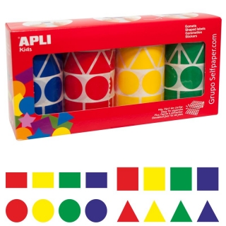 Apli 10753, 4 rollos de gomets