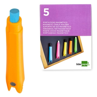 Pack 5 portatizas de pstico Liderpapel  ST01