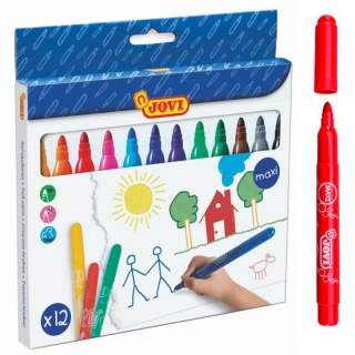 Schoolpack 108 Rotuladores Giotto Turbo Maxi gruesos