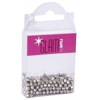 Cuentas para Collares Apli Glam niquel  14724