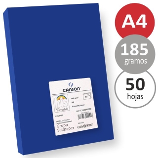 Cartulinas Din A4, folio azul