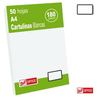 Cartulinas blancas Din A4, folio,