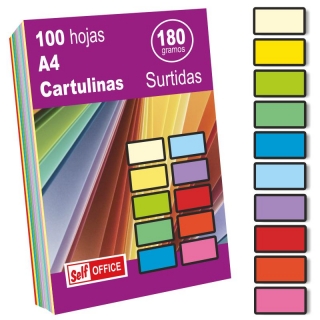 Cartulinas 10 colores surtidos Din