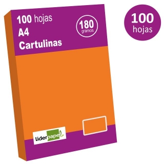 Pack 100 hojas cartulinas