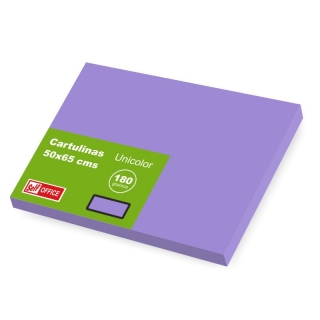 Pack 25 cartulinas grandes 50x65 Violeta  Liderpapel CT51