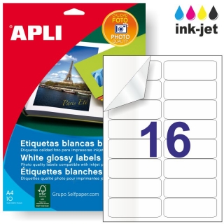 Apli 02923, Etiquetas brillo glossy