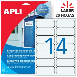 Apli 12113, Etiquetas intemperie, humedad, fro,