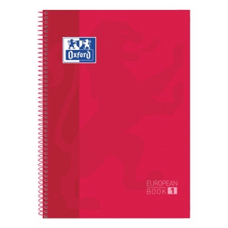 Libreta Oxford European Book 1 Rojo