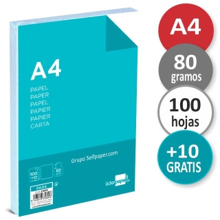 Folios Din A4, Escolar, 100+10 hojas  Liderpapel PA04