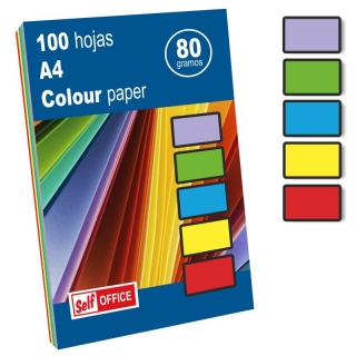 Papel de colores vivos Din  Apli 15279