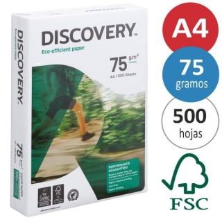 Folios Discovery 75 grs, Papel A4,  DIS-75-A4