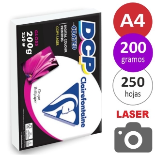 Papel para láser Clairefontaine DCP brillo  6861C