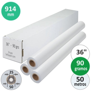 Rollo papel plotter 36