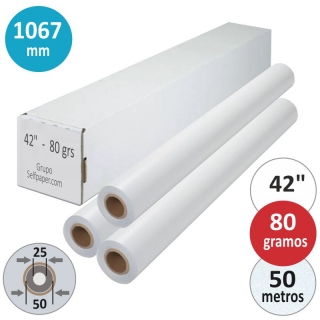 Rollo papel plotter 42