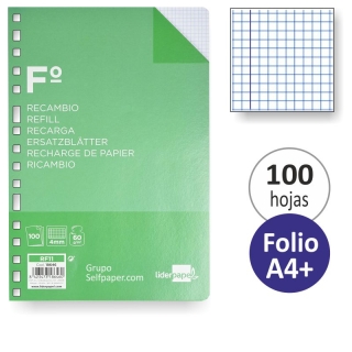 Recambio de papel para carpeta  Liderpapel RF11