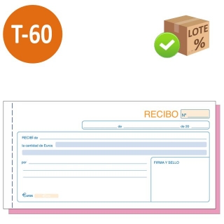 T-60 Talonario de recibos duplicado, original  Dohe