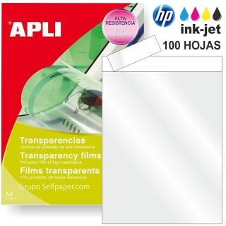 Transparencias para impresoras Inkjet Hp