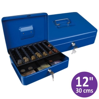 Caja caudales grande azul,