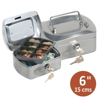 Caja caudales pequea, monedas y billetes  Q-connect KF03316