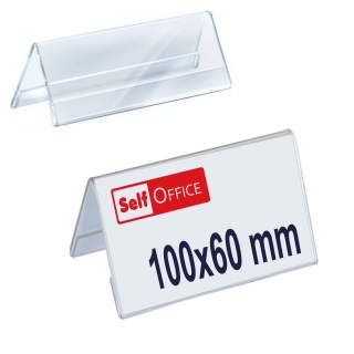 Porta-precios metacrilato sobremesa triangulares 100x60  Q-connect KF04742