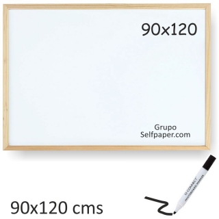 Pizarra blanca borrable grande 90x120 cms  Q-connect KF03572