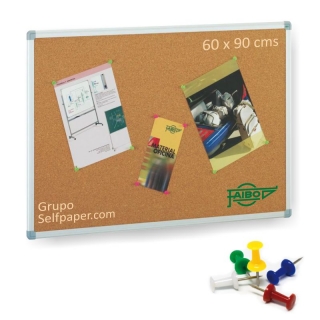 Corcho enmarcado con aluminio, 60 x  Faibo 820-10T