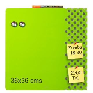 Pizarra magnética verde combinada con corcho  Nobo 1903896