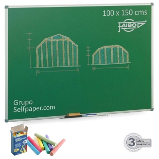 Pizarra Verde Semi-brillo para tiza 100x150  Faibo 11VS-4T