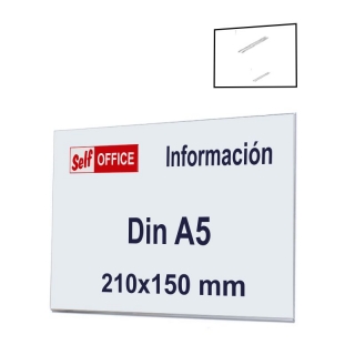 Rtulo plstico transparente Din A5 horizontal  Archivo2000 6155A