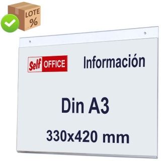 Placa tipo metacrilato Din A3  Self-office 48000