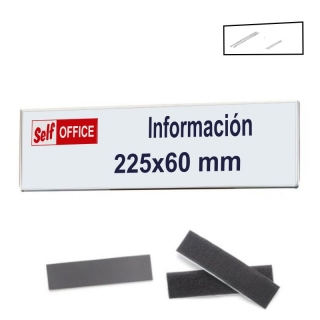 Placa Portanombres pared tipo metacrilato  Self-office 588501